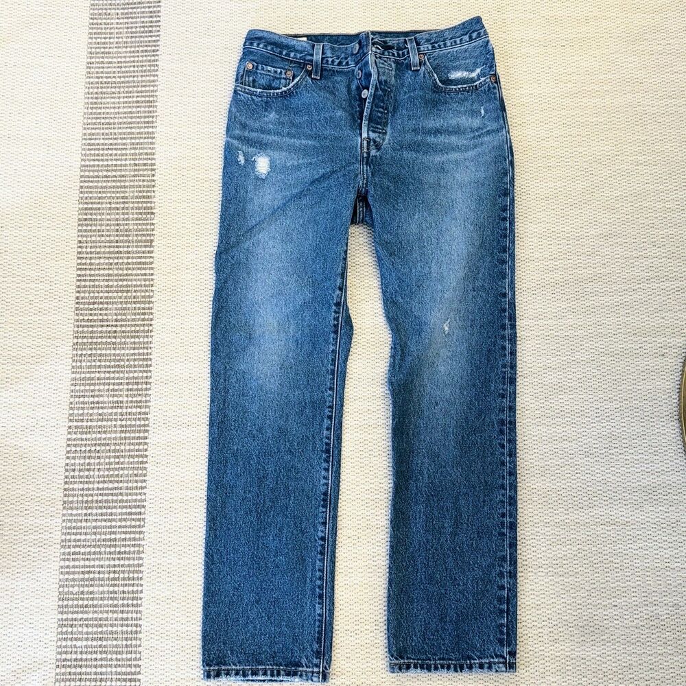 Levi's Premium 501 Selvedge Denim Jeans Men’s 29x30 Big E Button Fly EUC